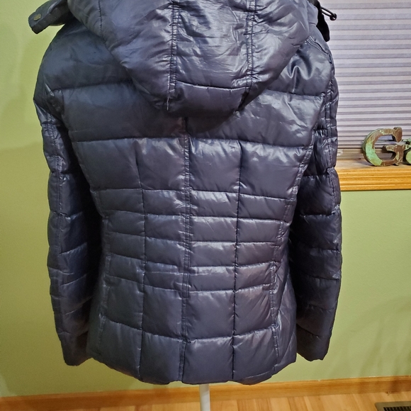 Andrew Marc large puffer coat. Large. Navy blue - Picture 5 of 9